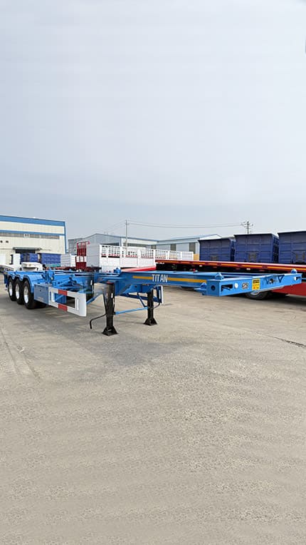 3 Axles Container Skeletal Trailer for Sale